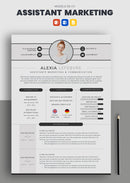 exemple cv assistant marketing