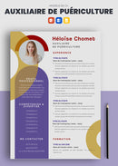 exemple cv auxiliaire de puériculture