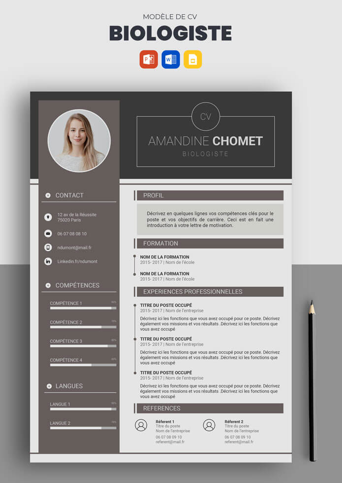 Mod le CV Biologiste T l charger Exemples CV Market mod-le-cv-biologiste-t-l-charger-exemples-cv-market