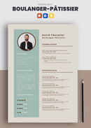 cv pâtissier