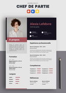 exemple cv cuisinier chef de partie