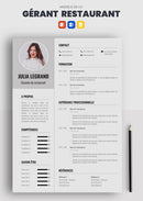 exemple cv gérant restaurant