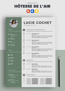 exemple cv hôtesse de l'air