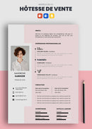 exemple de cv hôtesse de vente