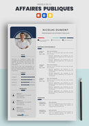 exemple cv affaires publiques