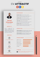 modèle cv attractif orange