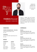 modèle cv boucher