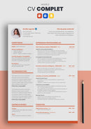 modèle cv complet orange