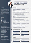 modèle cv développeur full stack