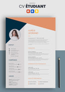 modèle cv étudiant orange