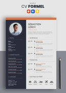 modèle cv formel violet