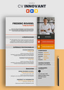 modèle cv innovant orange