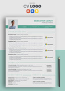 modèle cv logo vert