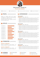 cv moderne orange