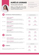 cv moderne rose