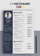 modèle cv polyvalent gris