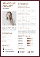 modele cv professeur