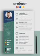 modèle cv récent vert