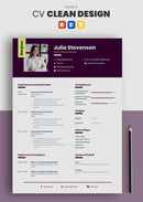 modèle cv remarquable rouge