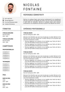 modèle cv responsable administratif