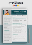 modèle cv standard vert
