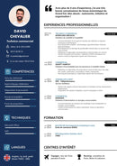 modèle cv technico commercial