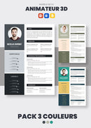 pack cv animateur 3d