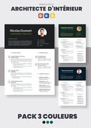 cv original architecte d'intérieur