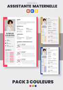 pack cv assistante maternelle word