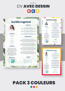 Pack cv dessin