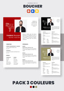 pack cv boucher-charcutier