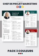 pack cv chef de projet marketing