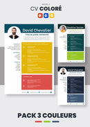 Pack cv Coloré
