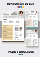 pack cv chauffeur de bus