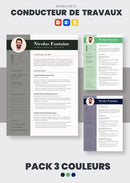 pack cv conducteur de travaux