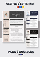pack cv gestion d'entreprise