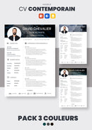 Pack cv contemporain