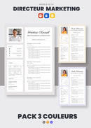 pack cv directeur marketing et communication