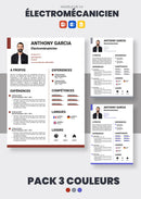 pack cv électromécanicien