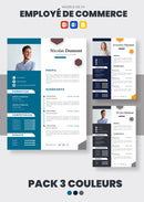 pack cv employé de commerce