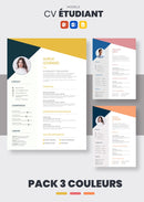 Pack cv étudiant word