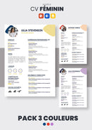 Pack cv féminin