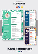 pack cv fleuriste