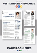 pack cv gestionnaire assurance