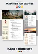 pack cv jardinier paysagiste
