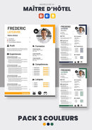 pack cv maitre d'hôtel