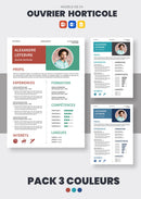 pack cv ouvrier horticole