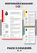 pack cv responsable magasin