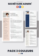 pack cv secrétaire administratif