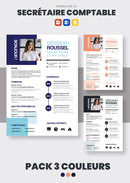 pack cv secrétaire comptable